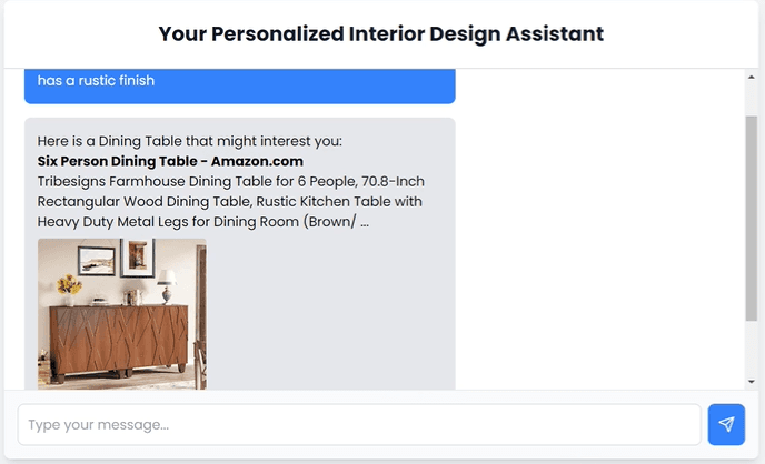 Personalized Interior Design Assistant